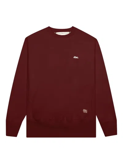 Advisory Board Crystals Logo-embroidered Sweatshirt In Burgundy