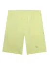 Advisory Board Crystals Logo-patch Elasticated-waist Shorts In Yellow