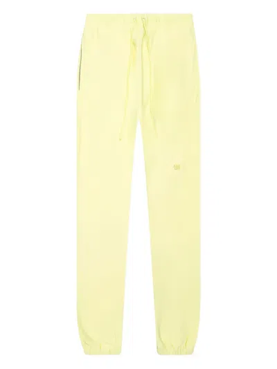 Advisory Board Crystals Logo-patch Track Pants In Yellow