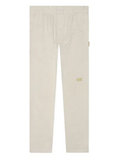 Advisory Board Crystals Logo-patch Trousers In White