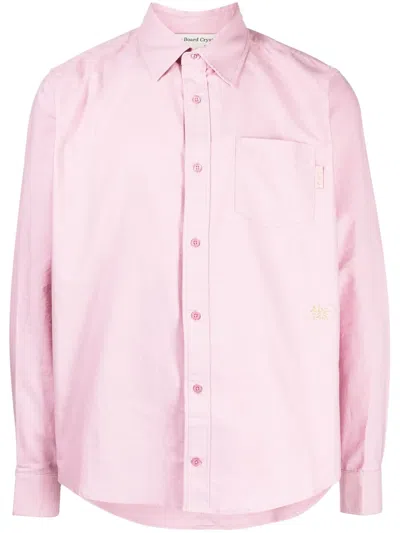 Advisory Board Crystals Long-sleeves Cotton Shirt In Pink