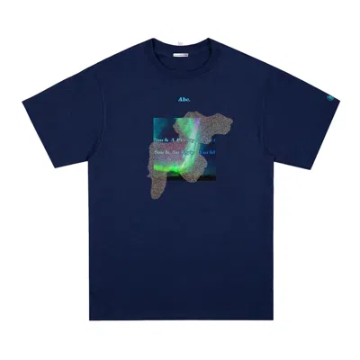 Pre-owned Advisory Board Crystals Men's  Such A Pretty Planet, Such An Ugly World Scene 5 Tee Shirt In Navy Blu In Blue