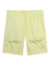 Advisory Board Crystals Mesh Drawstring Shorts In Green