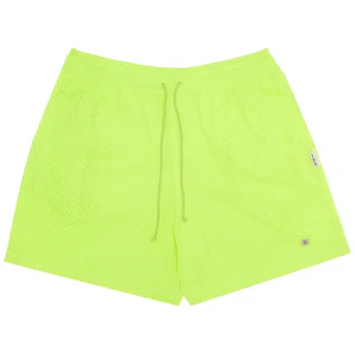 Pre-owned Advisory Board Crystals Mesh Shorts 'neon Green'