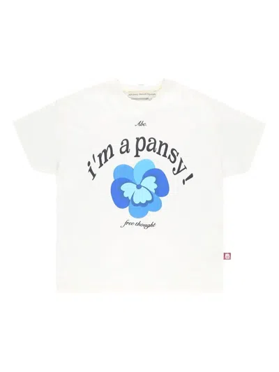 Advisory Board Crystals Pansy T-shirt In White