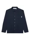 Advisory Board Crystals Patch-pocket Button-down Shirt In Blue