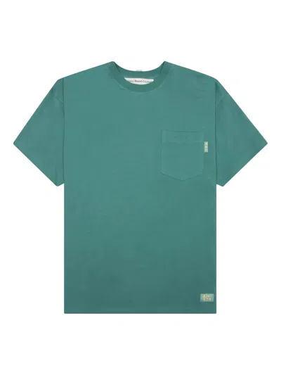 Advisory Board Crystals Patch-pocket Short-sleeve T-shirt In Blue