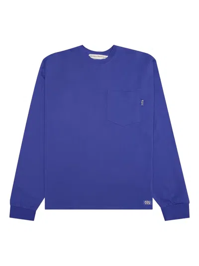 Advisory Board Crystals Pocket Long-sleeve T-shirt In Blue