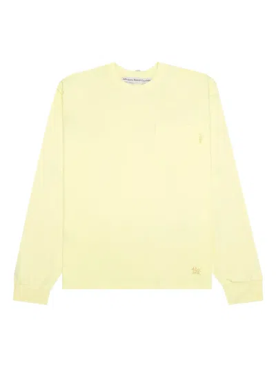 Advisory Board Crystals Pocket Long-sleeved Sweatshirt In Yellow