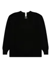 Advisory Board Crystals Ribbed Crewneck Sweater In Black