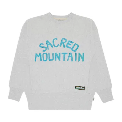 Pre-owned Advisory Board Crystals Sacred Mountain Souvenir Sweatshirt 'light Grey'