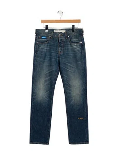 Pre-owned Advisory Board Crystals Skinny Jeans In Blue