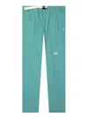Advisory Board Crystals Studio Work Apatite Embroidered-number Drawstring Trousers In Green