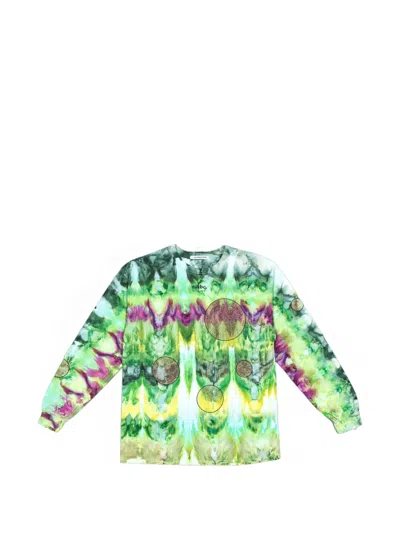 Advisory Board Crystals Tie-dye Glitter-print T-shirt In Multi