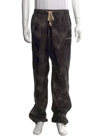 Pre-owned Advisory Board Crystals Tie-dye Print Joggers In Black