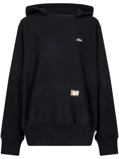 Advisory Board Crystals Logo-embroidered Cotton Hoodie In Black