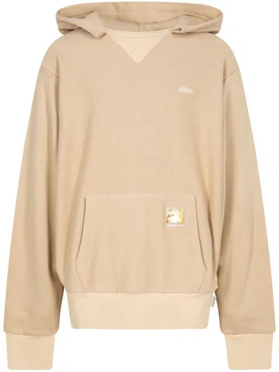 Advisory Board Crystals Tri-tone Logo-embroidered Hoodie In Neutrals