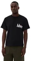 Advisry Dot Logo Tee Black In Black