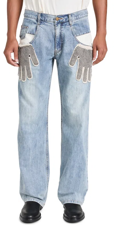 Advisry Glove Denim Jeans Medium Wash