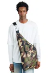 Adw Men's Green / Black / Brown Waxed Camo Crossbody Gami