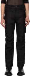Adyar Ssense Exclusive Black Utility Cargo Pants In Black