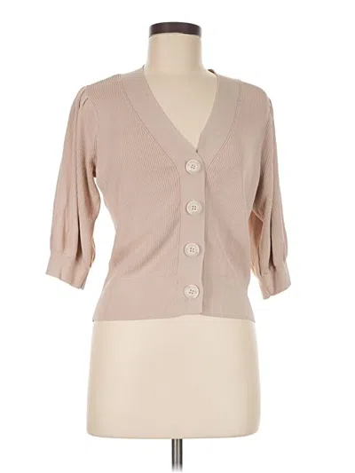 Pre-owned Adyson Parker Cardigan Sweater In Tan