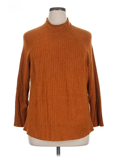 Pre-owned Adyson Parker Turtleneck Sweater In Brown
