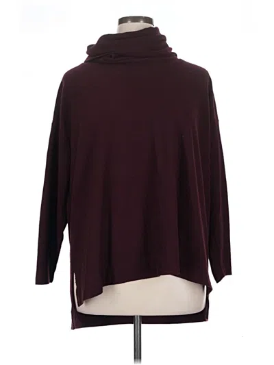 Pre-owned Adyson Parker Turtleneck Sweater In Burgundy