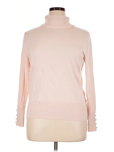 Pre-owned Adyson Parker Turtleneck Sweater In Pink