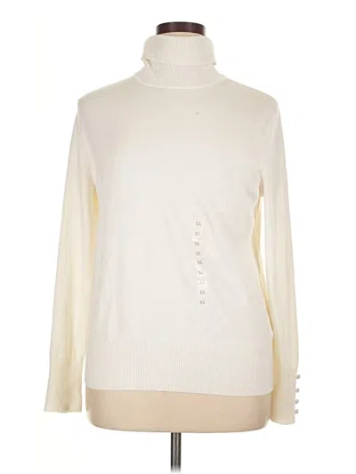 Pre-owned Adyson Parker Turtleneck Sweater In White