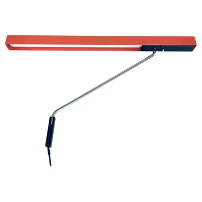 Pre-owned Aeg 1970's German Design Swing Arm Mounted Desk Lamp By  In Orange