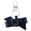 Aéhee New York Bow Leather Keychain - Black