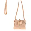 Aéhee New York Women's Neutrals Bow Card Holder Wallet With Shoulder Strap - Cashew