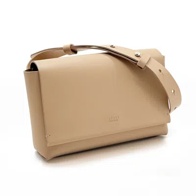 Aéhee New York Women's Neutrals Minimal Leather Travel Belt Bag- Cashew In Brown