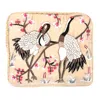 Aeka Boho Woman Women's Gold / Neutrals The River Luxe Pouch - Butter Cream - Quilted Embroidered Velvet Pouch