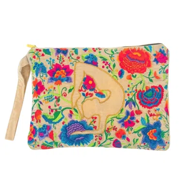 Aeka Boho Woman Women's Neutrals The Maya Everyday Pouch - Butter Cream In White