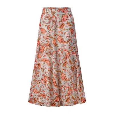 Aeka Boho Woman Women's The Avni Skirt - Mixed Print In Neutral