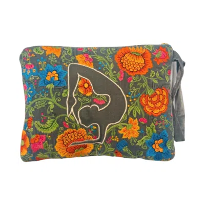 Aeka Boho Woman Women's The Maya Everyday Pouch - Slate Grey In Gray