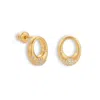 Aelea Studio Women's Gold / White Lunelle Earrings In Multi