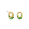 Aelea Studio Women's Green Sollene Studs In Green