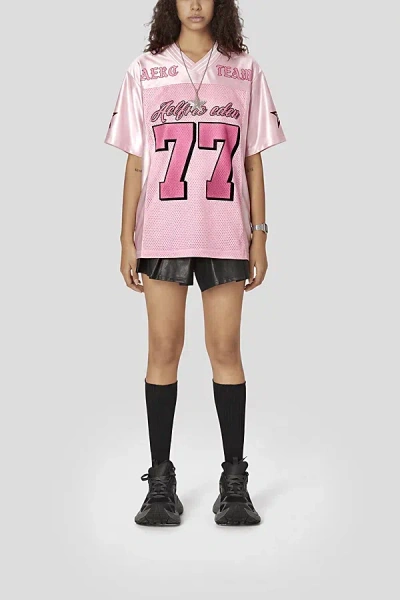 Aelfric Eden 77 Mesh Football Jersey Top In Pink, Women's At Urban Outfitters