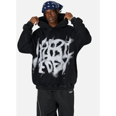 Aelfric Eden Abstract Graphic Hoodie In Black