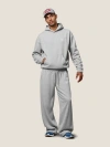 Aelfric Eden Cloud Essential Fleece Pullover Hoodie Set In Gray