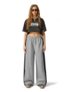 Aelfric Eden Graffiti Heart Baggy Sweatpants In Gray