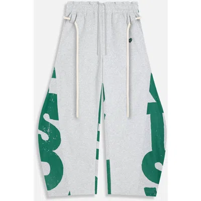 Aelfric Eden Graffiti Super Baggy Barrel Sweatpants In Gray