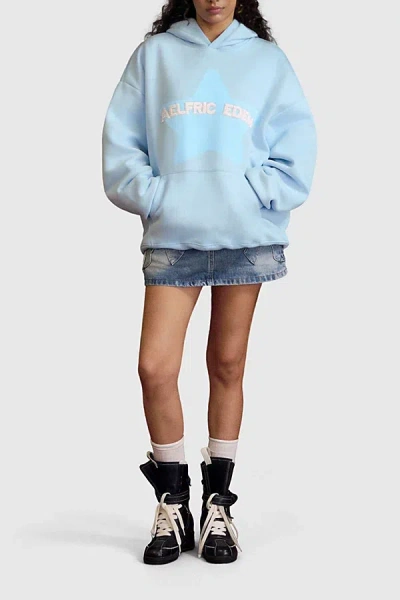 Aelfric Eden Oversized Colorful Star Pullover Hoodie In Blue, Women's At Urban Outfitters