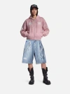 Aelfric Eden Plaid Panel Chain Jorts In Blue