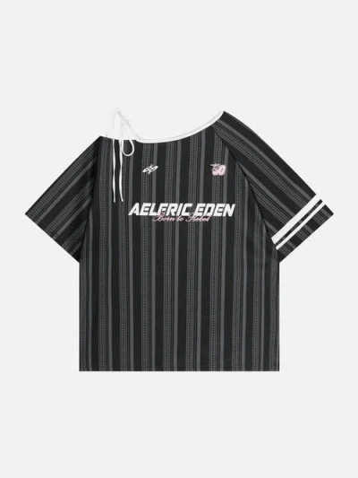Aelfric Eden Stripe Off-the-shoulder Tee In Multi