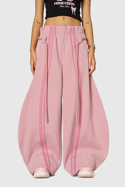 Aelfric Eden Stripe Super Baggy Barrel Sweatpants In Pink, Women's At Urban Outfitters