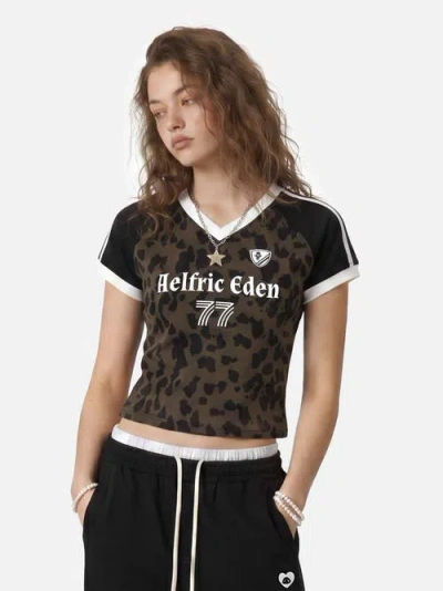 Aelfric Eden V-neck Baby Tee In Black